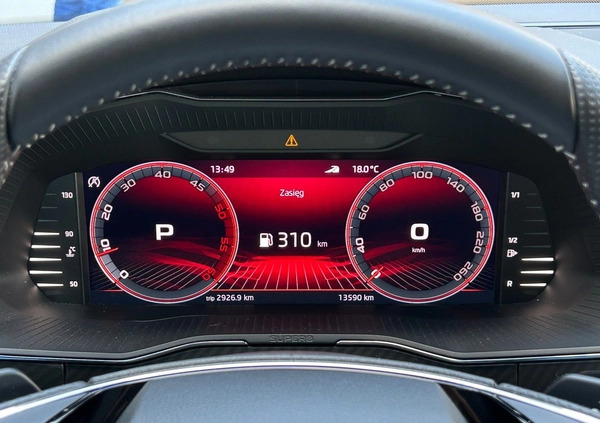 Skoda Superb cena 182850 przebieg: 13589, rok produkcji 2023 z Wolbórz małe 704